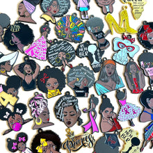 Afro American Diva Black Girl Magic Charms Pendant